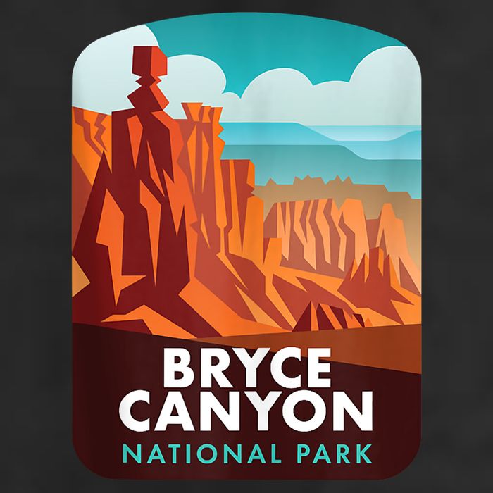 Retro Vintage Bryce Canyon National Park Golf Towel