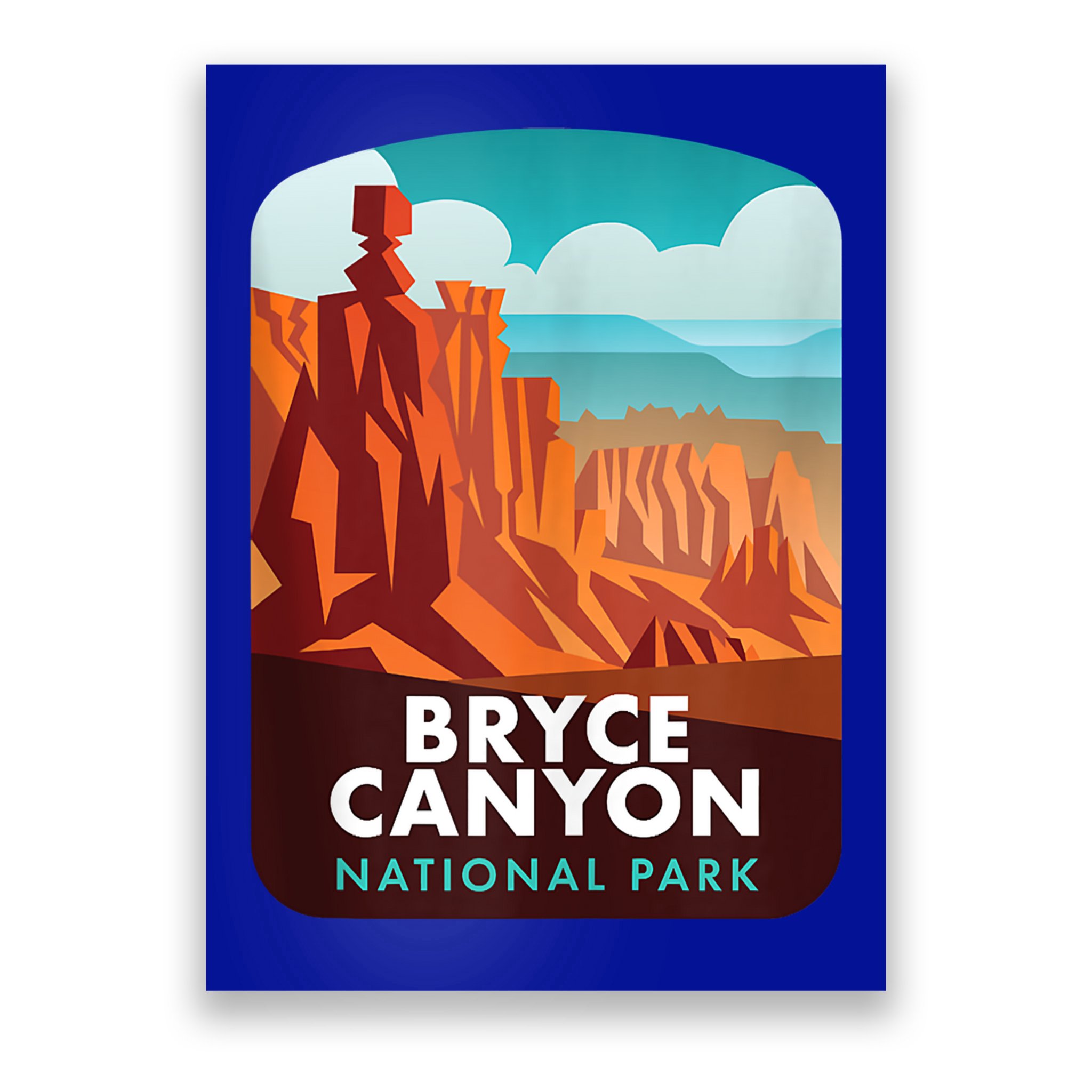 Retro Vintage Bryce Canyon National Park Poster
