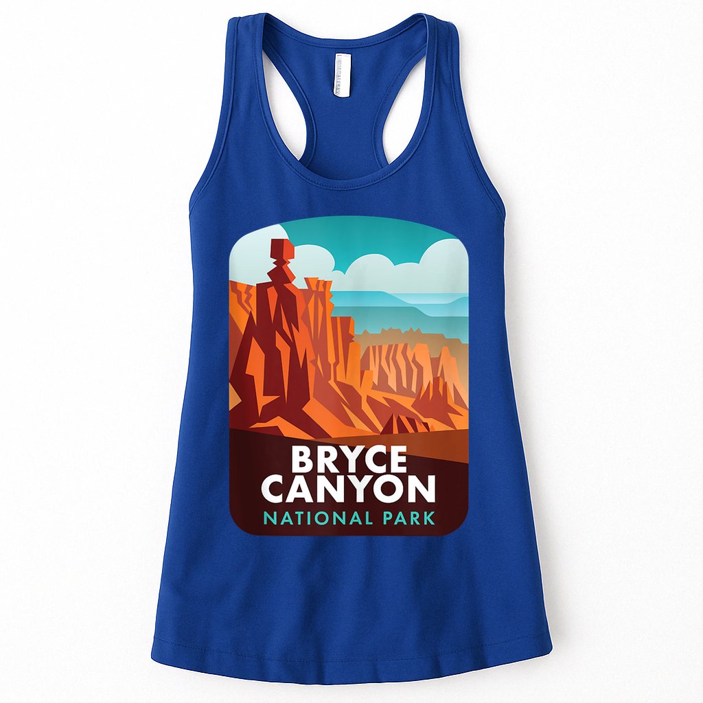 Retro Vintage Bryce Canyon National Park Womens Tank Top