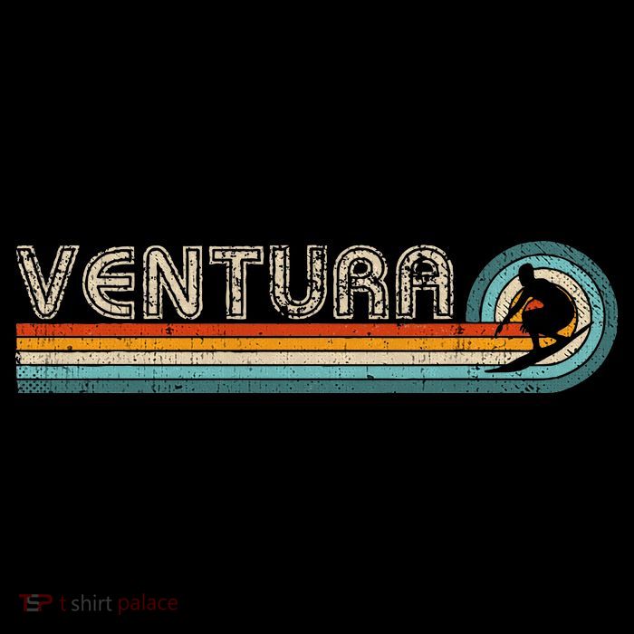 Retro Ventura California Surfing Outfit 1980s Ventura Tall T-Shirt