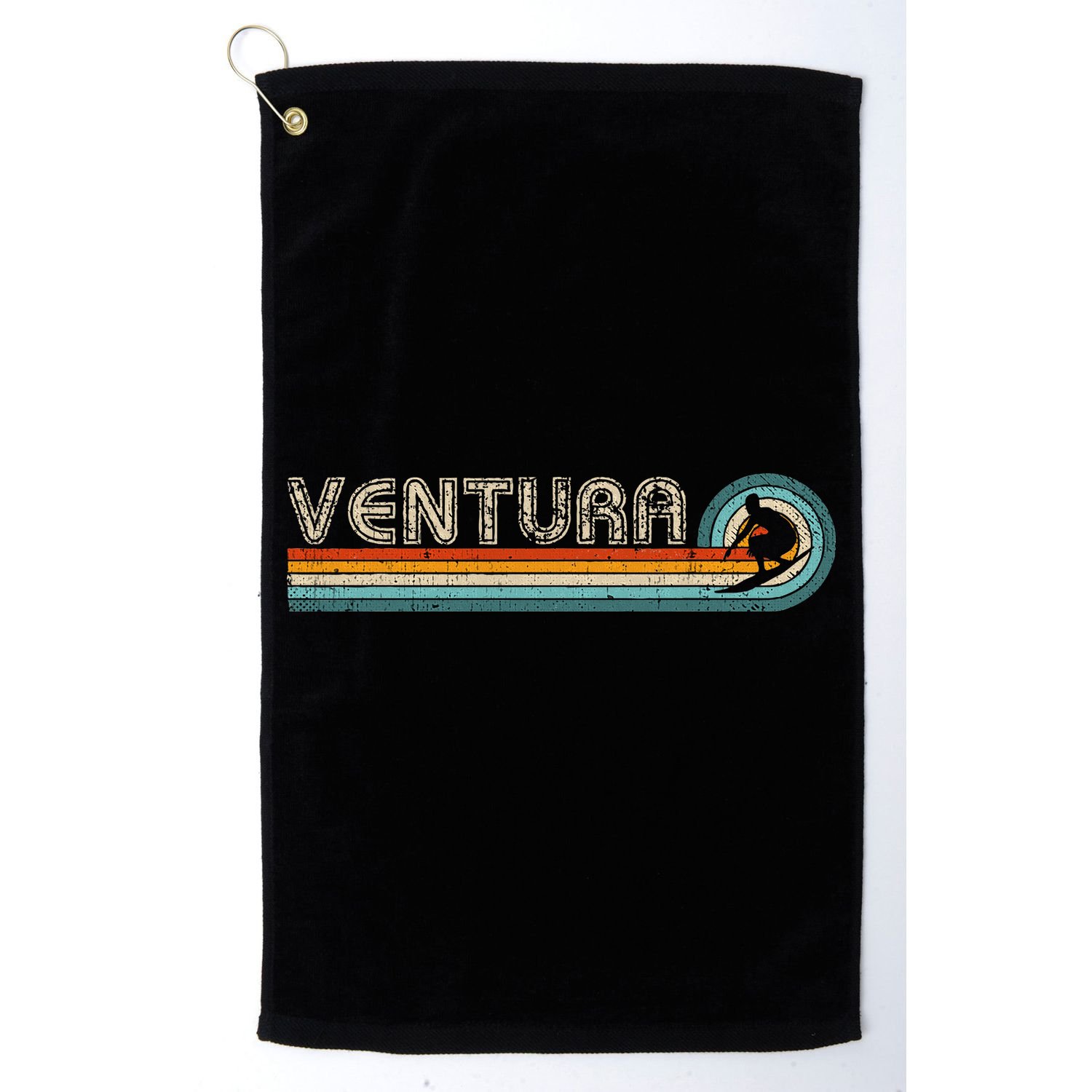 Retro Ventura California Surfing Outfit 1980s Ventura Golf Towel