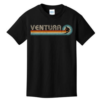 Retro Ventura California Surfing Outfit 1980s Ventura Kids T-Shirt