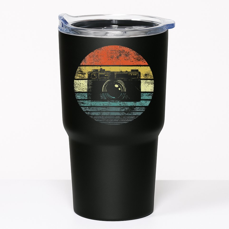 Retro Vintage Camera Photography Lover Photographer Gift Tumbler