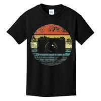 Retro Vintage Camera Photography Lover Photographer Gift Kids T-Shirt