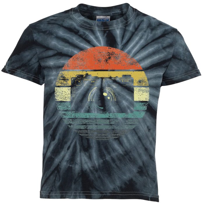 Retro Vintage Camera Photography Lover Photographer Gift Kids Tie-Dye T-Shirt