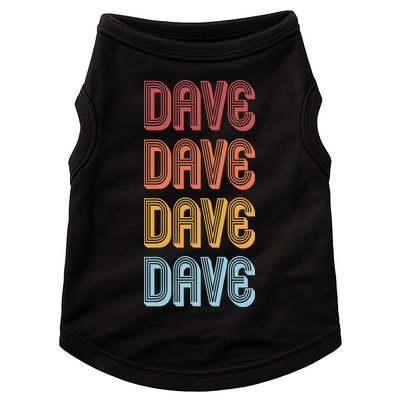 Retro Vintage Custom Name Dave Doggie Tank