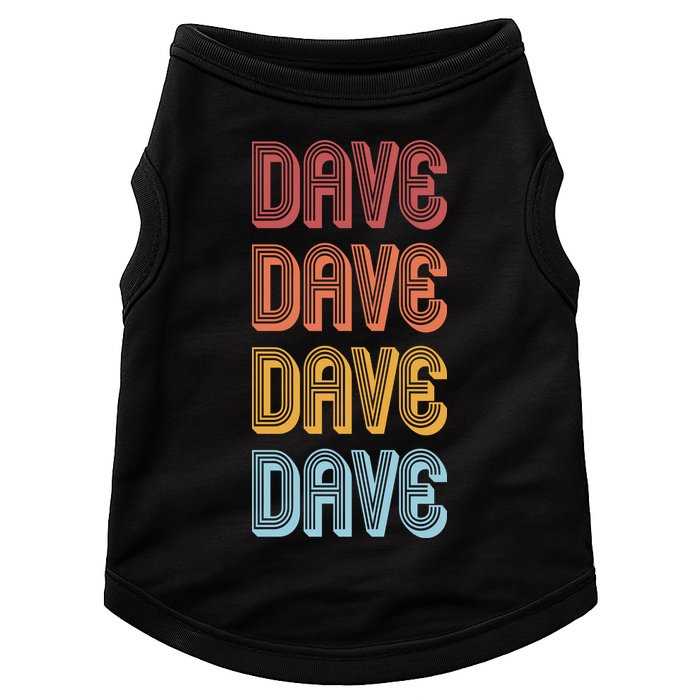 Retro Vintage Custom Name Dave Doggie Tank