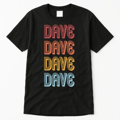 Retro Vintage Custom Name Dave Tall T-Shirt