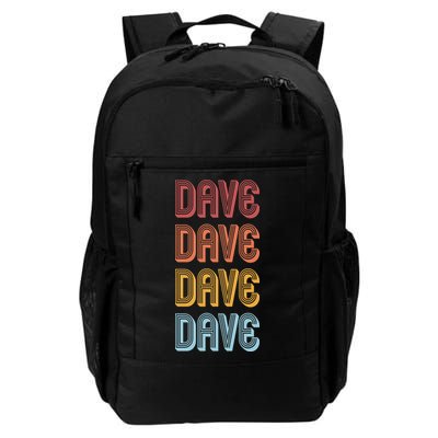 Retro Vintage Custom Name Dave Backpack