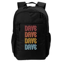 Retro Vintage Custom Name Dave Backpack