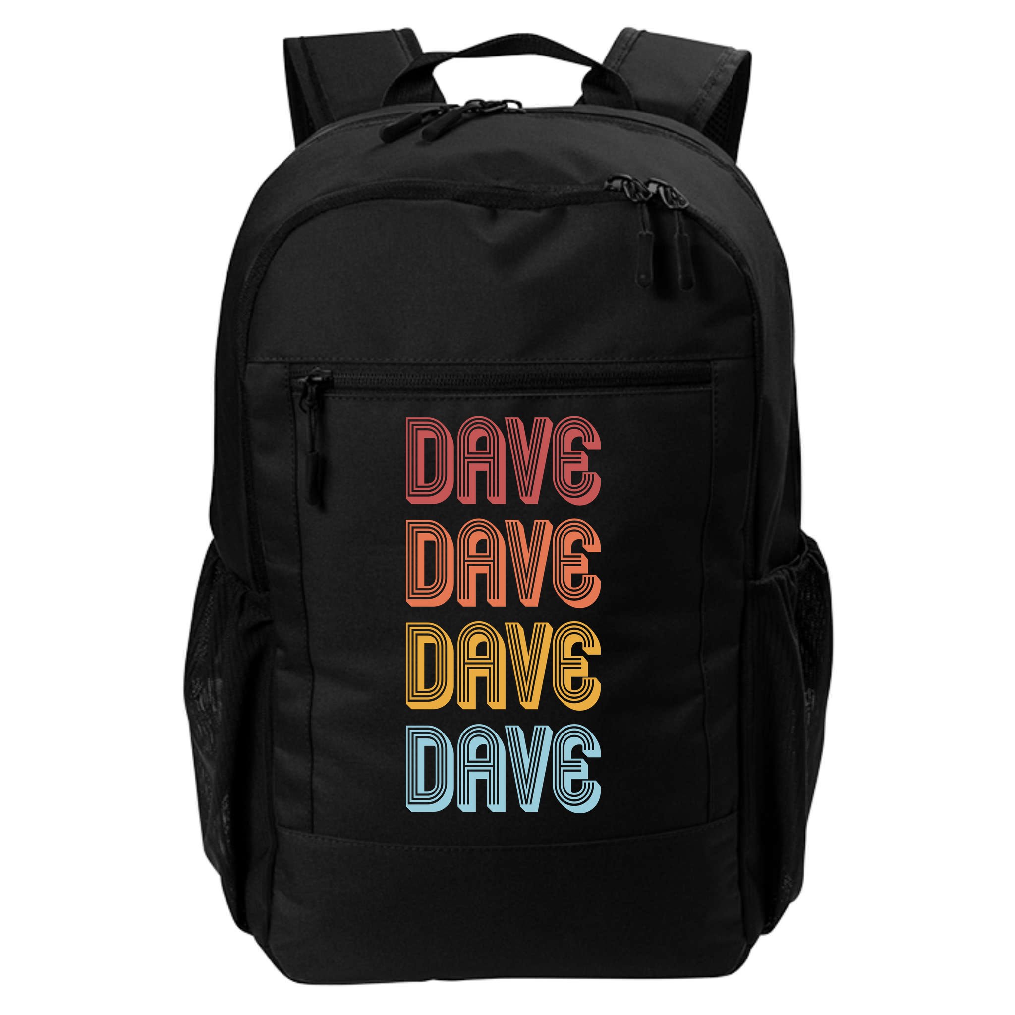 Retro Vintage Custom Name Dave Backpack
