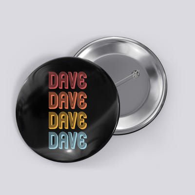 Retro Vintage Custom Name Dave Button