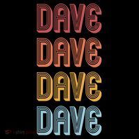 Retro Vintage Custom Name Dave Flat Bill Trucker Hat