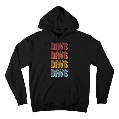 Retro Vintage Custom Name Dave Tall Hoodie