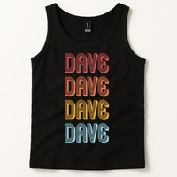 Retro Vintage Custom Name Dave Tank Top