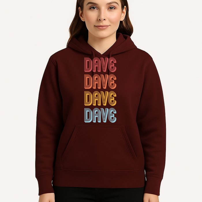 Retro Vintage Custom Name Dave Hoodie