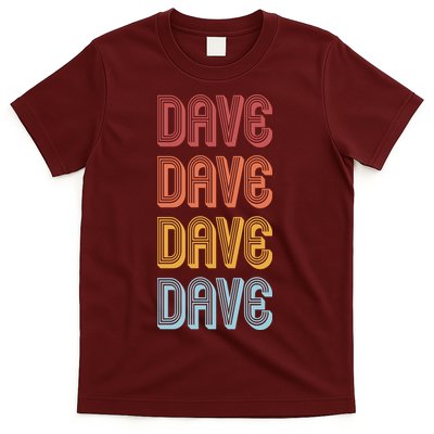 Retro Vintage Custom Name Dave T-Shirt