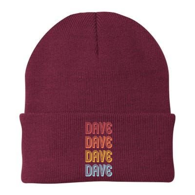 Retro Vintage Custom Name Dave Beanie