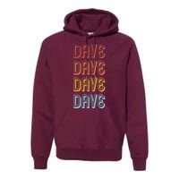 Retro Vintage Custom Name Dave Premium Hoodie