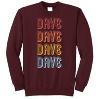 Retro Vintage Custom Name Dave Tall Sweatshirt