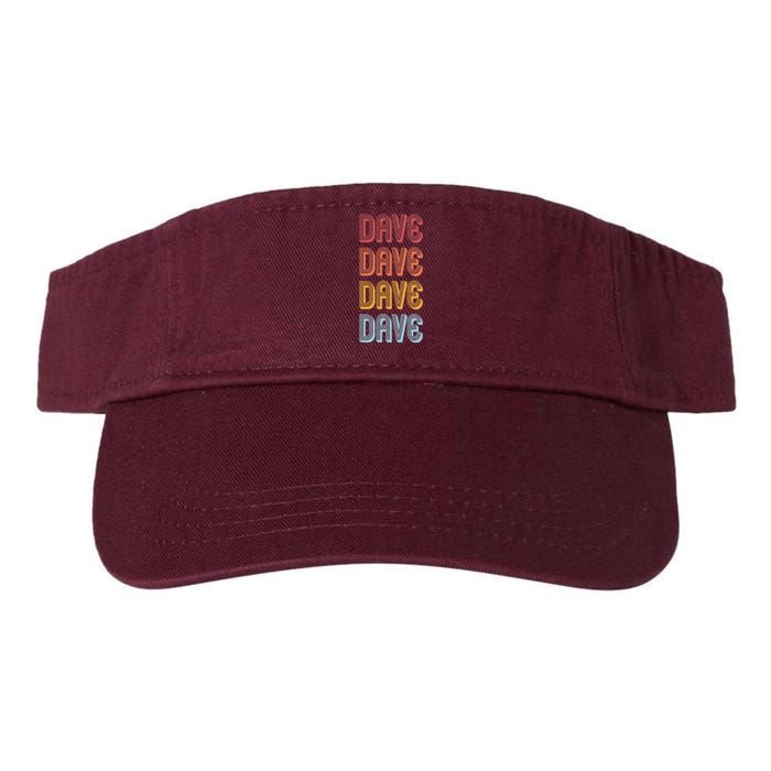 Retro Vintage Custom Name Dave Valucap Bio-Washed Visor