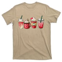 Retro Valentine Coffee Heart Valentine Mugs Coffee Lover T-Shirt