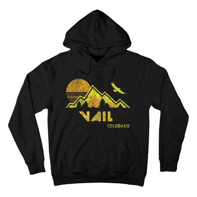 Retro Vail Colorado Distressed Home Hoodie