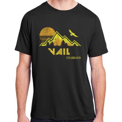 Retro Vail Colorado Distressed Home Adult ChromaSoft Performance T-Shirt