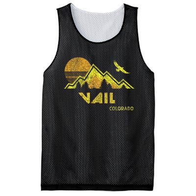 Retro Vail Colorado Distressed Home Mesh Reversible Basketball Jersey Tank