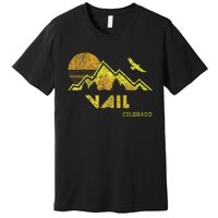 Retro Vail Colorado Distressed Home Premium T-Shirt