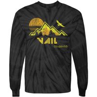 Retro Vail Colorado Distressed Home Tie-Dye Long Sleeve Shirt