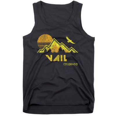 Retro Vail Colorado Distressed Home Tank Top