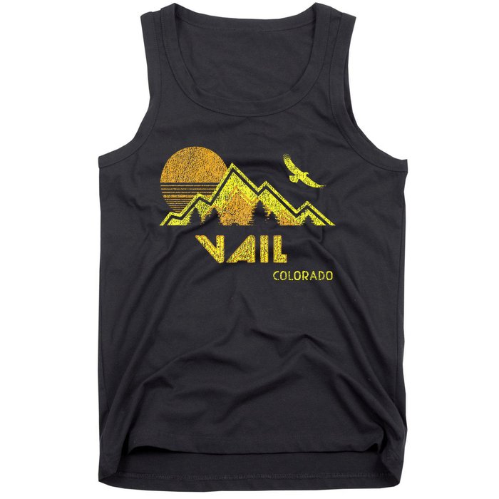 Retro Vail Colorado Distressed Home Tank Top