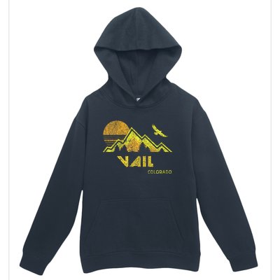 Retro Vail Colorado Distressed Home Urban Pullover Hoodie