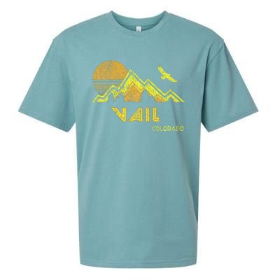 Retro Vail Colorado Distressed Home Sueded Cloud Jersey T-Shirt