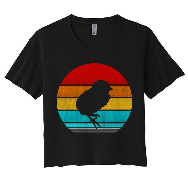 Retro Vintage Chick Crop Top