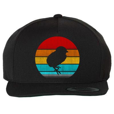 Retro Vintage Chick Wool Snapback Cap