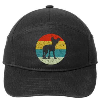 Retro Vintage Chinese Crested 7-Panel Snapback Hat