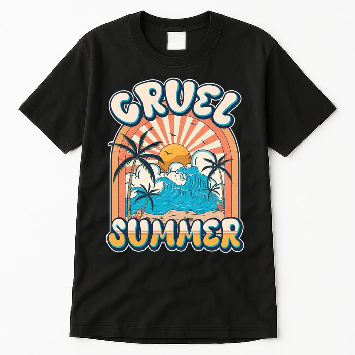 Retro Vintage Cruel Summer Tropical Beach Vacation Tall T-Shirt