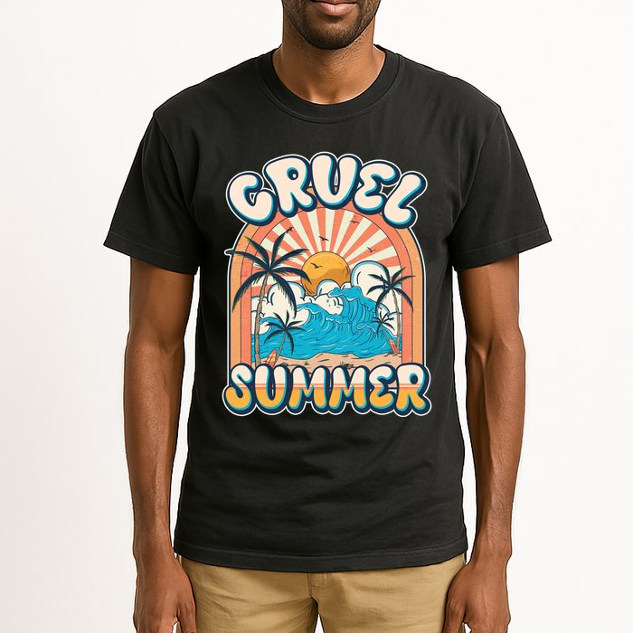Retro Vintage Cruel Summer Tropical Beach Vacation Tall T-Shirt