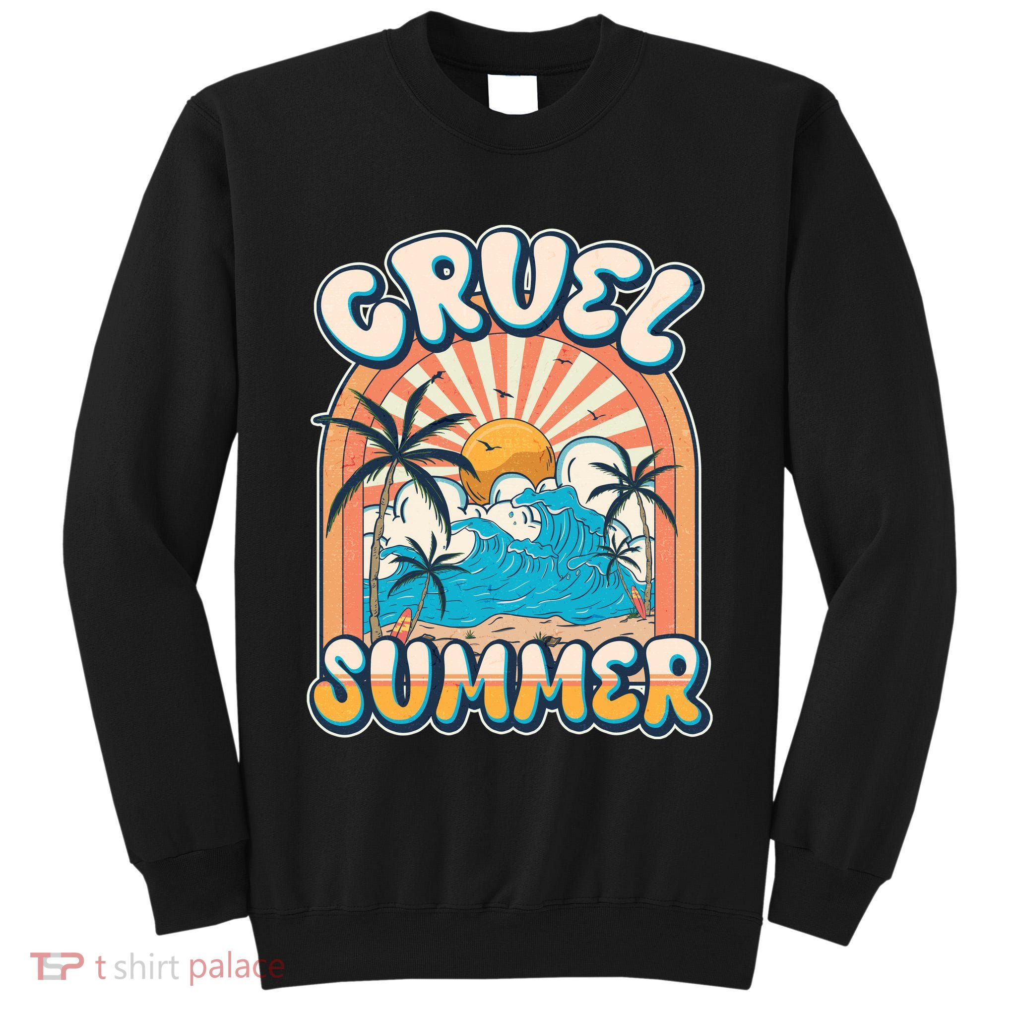 Retro Vintage Cruel Summer Tropical Beach Vacation Tall Sweatshirt