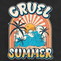 Retro Vintage Cruel Summer Tropical Beach Vacation Trucker Hat