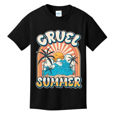 Retro Vintage Cruel Summer Tropical Beach Vacation Kids T-Shirt