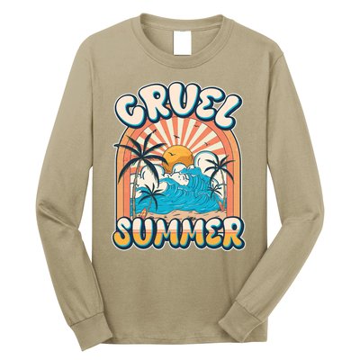 Retro Vintage Cruel Summer Tropical Beach Vacation Long Sleeve Shirt