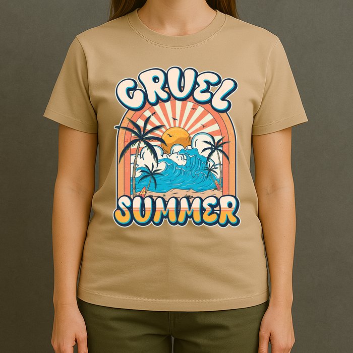 Retro Vintage Cruel Summer Tropical Beach Vacation T-Shirt