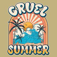 Retro Vintage Cruel Summer Tropical Beach Vacation T-Shirt