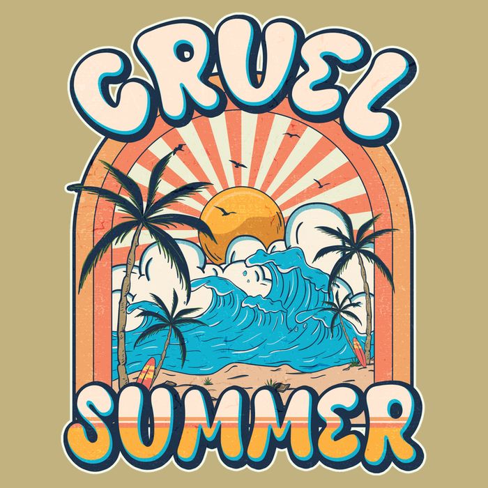 Retro Vintage Cruel Summer Tropical Beach Vacation T-Shirt