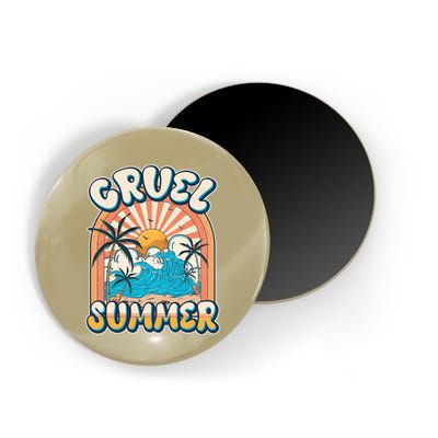 Retro Vintage Cruel Summer Tropical Beach Vacation Magnet