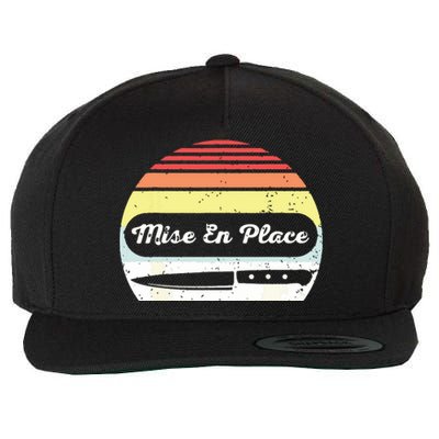 Retro Vintage Chef Mise En Place Wool Snapback Cap