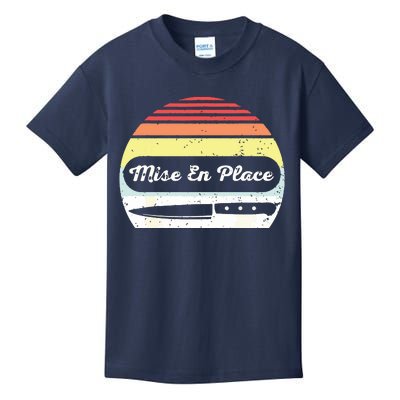 Retro Vintage Chef Mise En Place Kids T-Shirt